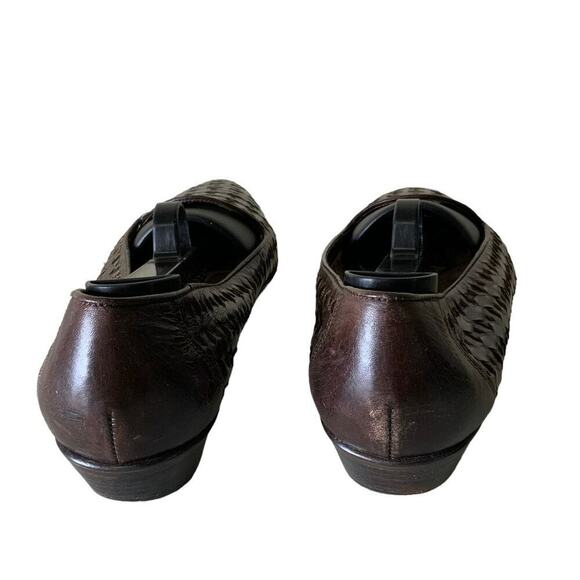 Cabin Creek Leather Womens Shoes Size 10M Woven Weave Made in Brazil Flat - Picture 7 of 12
